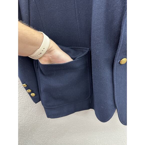 Anderson Little Mens Suit Cat Size Unknown Blue Wool Two Button Up - Picture 5 of 16